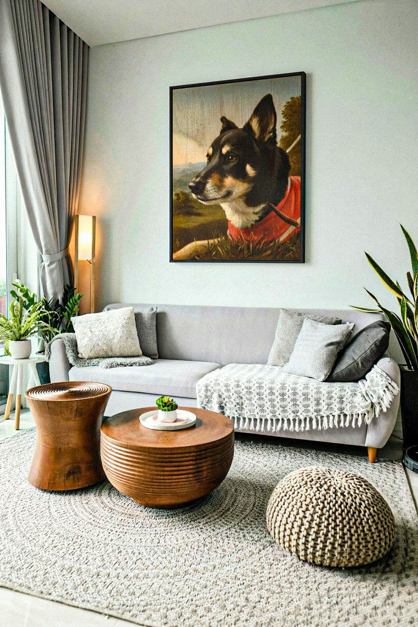 Dog Painting in Room